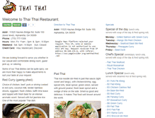 Tablet Screenshot of eatthaithai.net